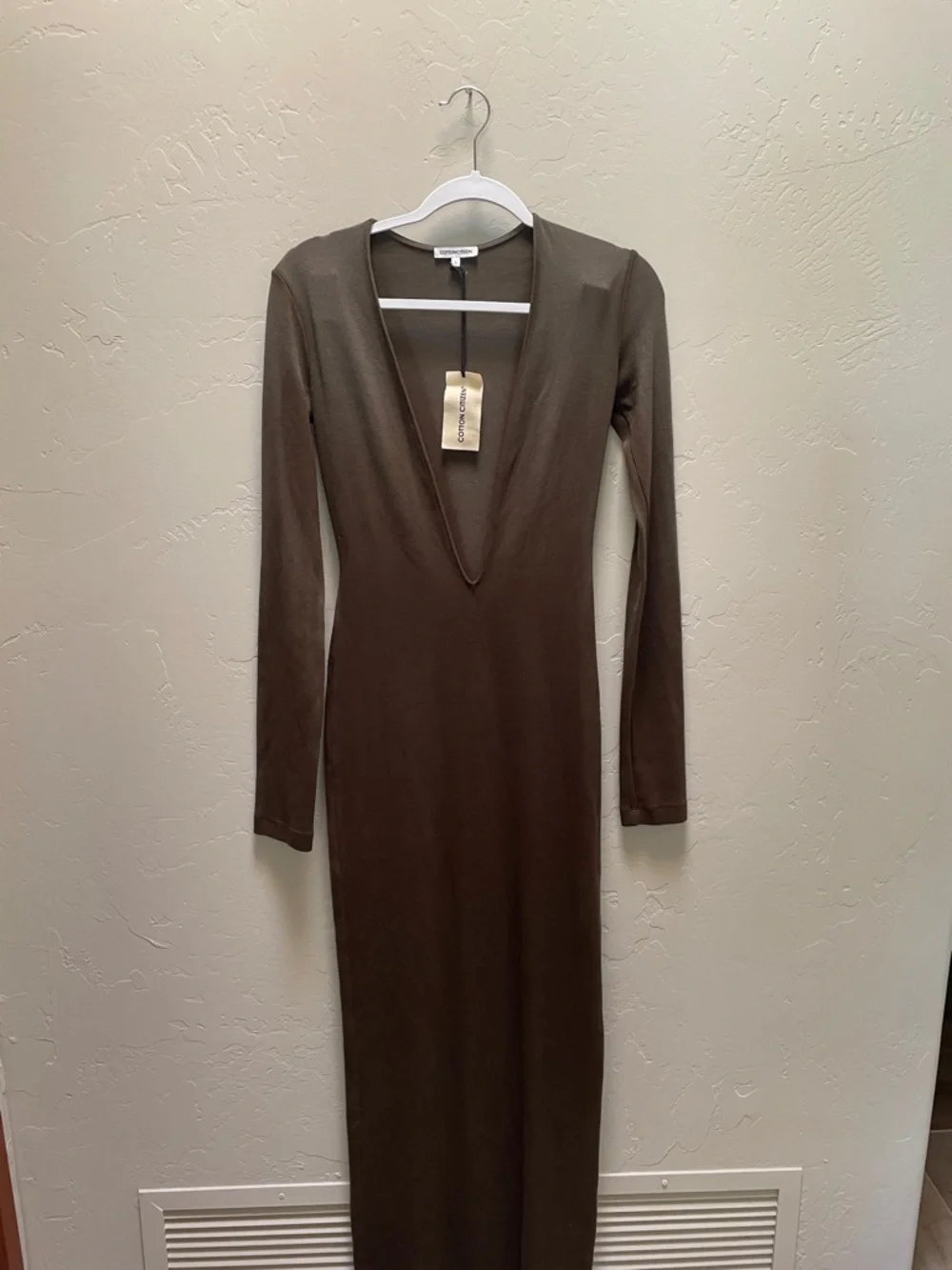 Cotton Citizen  V-Neck Ribbed Dress - Picture 2 of 6